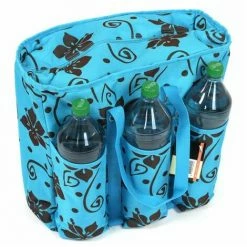 ATLANTIC Kühltasche Tragetasche Thermotasche Picknicktasche Satteltasche Fahrradtasche Blumendesign Türkis 3 ATLANTIC Kühltasche Tragetasche Thermotasche Picknicktasche Satteltasche Fahrradtasche Blumendesign Türkis -Atlantic-shop 17735152 4