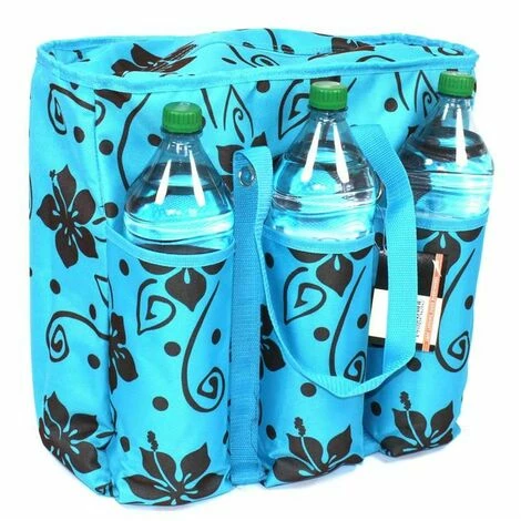 ATLANTIC Kühltasche Tragetasche Thermotasche Picknicktasche Satteltasche Fahrradtasche Blumendesign Türkis ATLANTIC Kühltasche Tragetasche Thermotasche Picknicktasche Satteltasche Fahrradtasche Blumendesign Türkis -Atlantic-shop 17735152 5