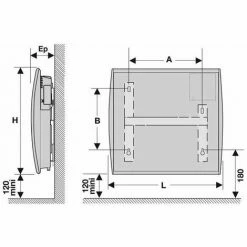 Heizstrahler NIRVANA Digital Vertikal, 1500W Atlantic -Atlantic-shop 51539530 2