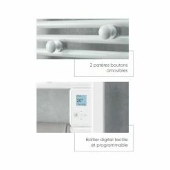 Elektrischer Handtuchtrockner Doris Digital H.1040 Mm X B.500 Mm, 500+1000W Atlantic -Atlantic-shop 51540073 3