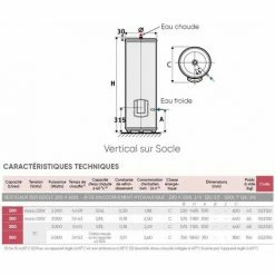 Stabiler Warmwasserbereiter Chauffeo 500L Heizstab Tri. Atlantic -Atlantic-shop 51581190 2