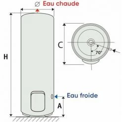 Stabiler Wassererhitzer Chaufféo+ 250L Speckstein Magnesium Mono Atlantic 3 Stabiler Wassererhitzer Chaufféo+ 250L Speckstein Magnesium Mono Atlantic -Atlantic-shop 51584372 2
